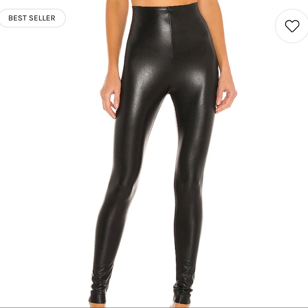 Commando X Revolve Black Leather Pants/ Leggings - image 1